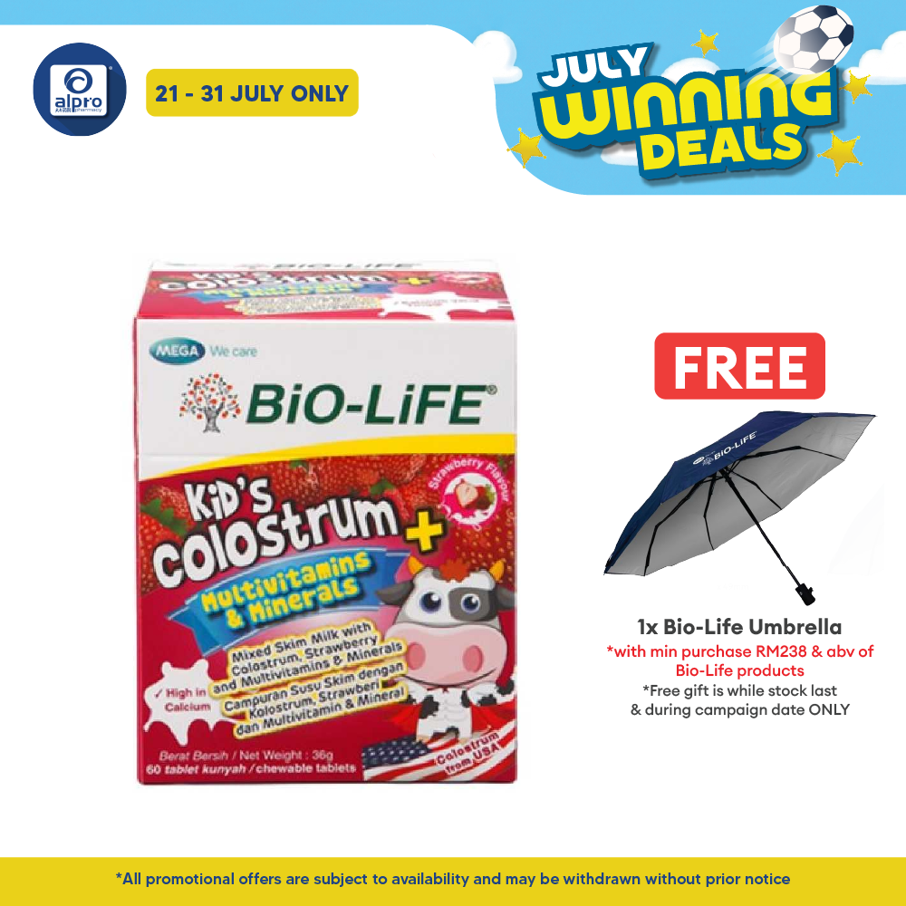 Bio-life Kids Colostrum + Multivitamins & Minerals 60s Bio-life