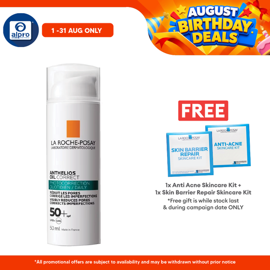 La Roche Posay Anthelios UVD Oil Correct T 50ml | 50+ SPF UVB + UVA La Roche Posay