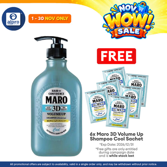 Maro 3d Volume Up Shampoo Cool 400ml