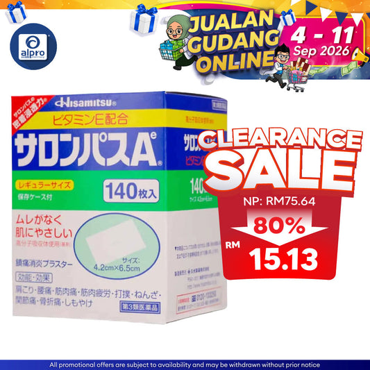 Hisamitsu Salonpas AE Pain Relieving Patch 140S | Promote Blood Circulation Japan Cross Border