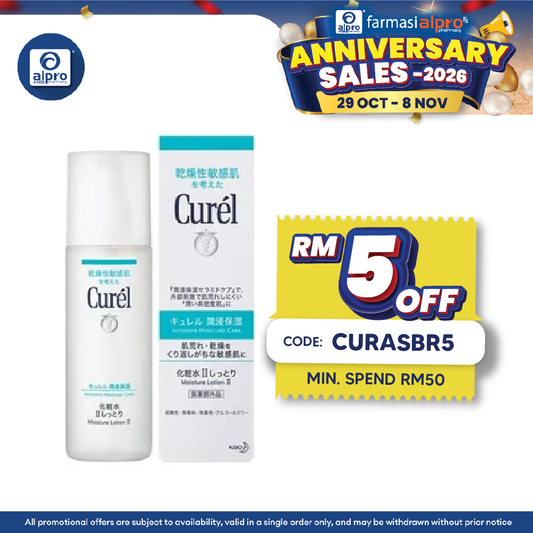 Curel Moisture Care Face Lotion II 150ml | Fully Moisturized & Resistant to External Irritation