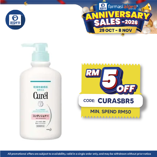 Curel Conditioner 420 ml | Reduces Frizz and Smoothens Hair Strands