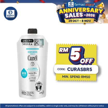 Curel Shampoo 340 Ml (refill)