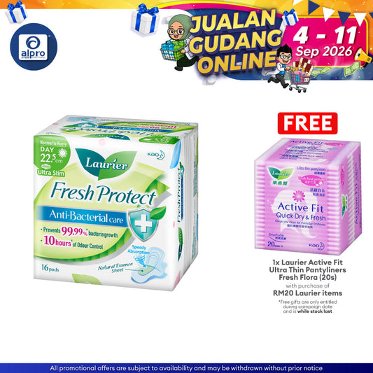 Laurier Fresh Protect 22.5cm 16s Laurier