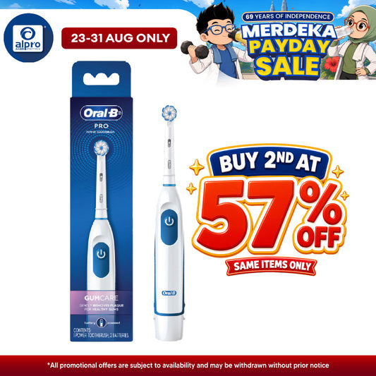 Oral B Pro Battery Toothbrush Gum Care White 1s | Electric Toothbrush Oral B