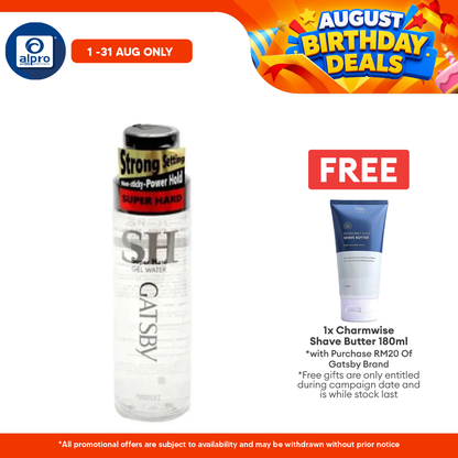 Gatsby Gel Water 200ml ( Super Hard \ Wet & Hard ) Gatsby