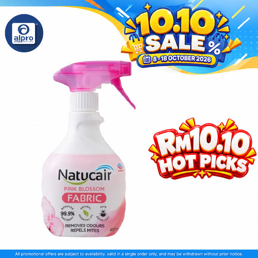 Natucair Fabric Spray (Pink Blossom) 400ml | Eliminate & Cover Unpleasant Odors