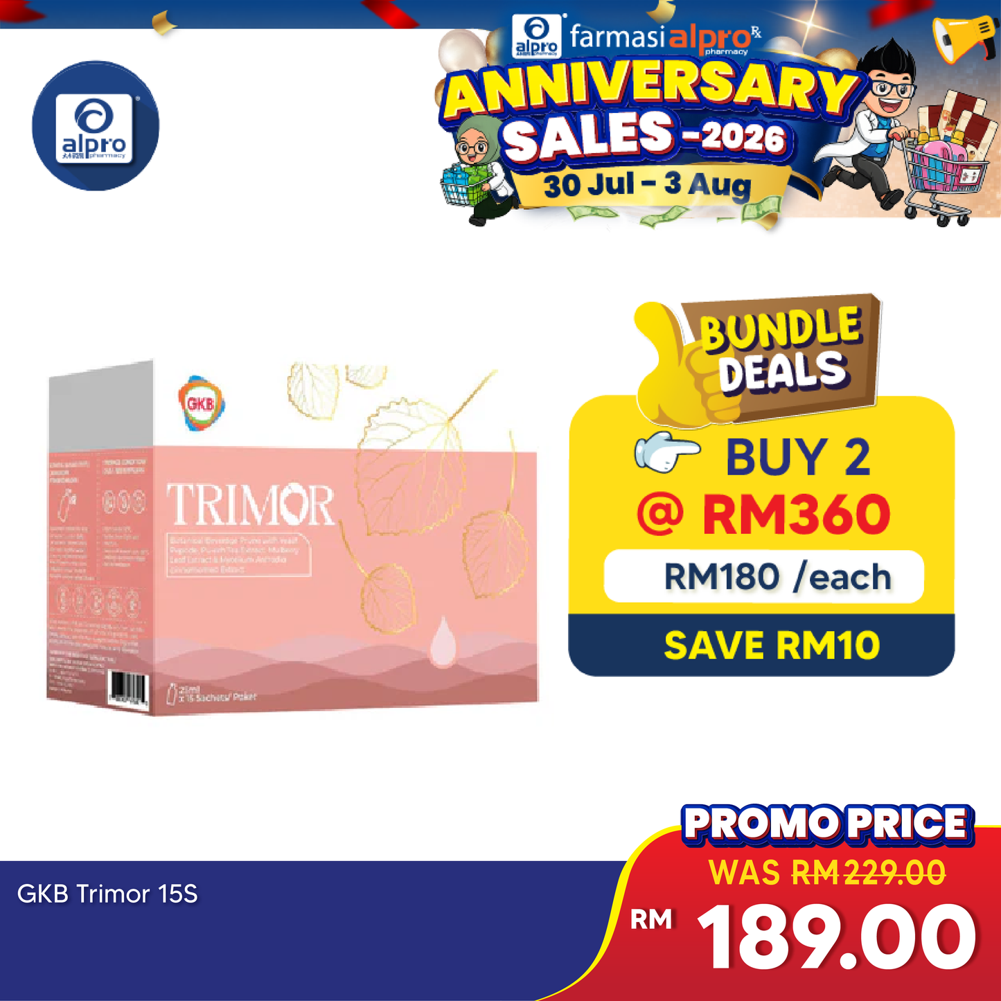 GKB Trimor 25ml x15's GKB