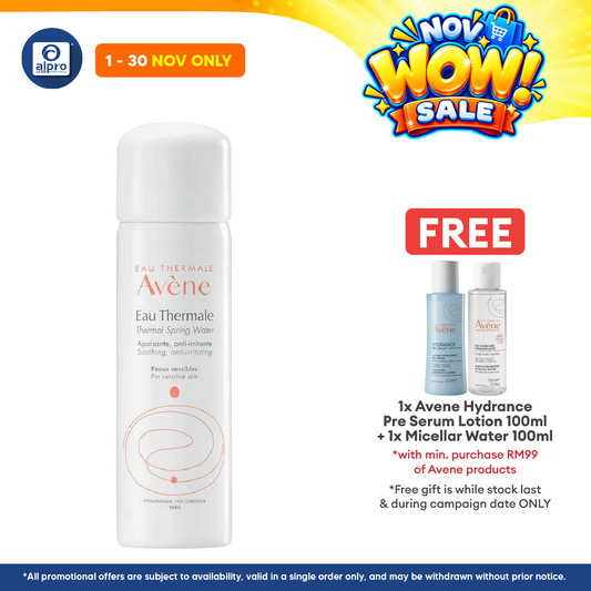 Avene Thermal Spring Water  50ml | Restores Skin natural Moisture