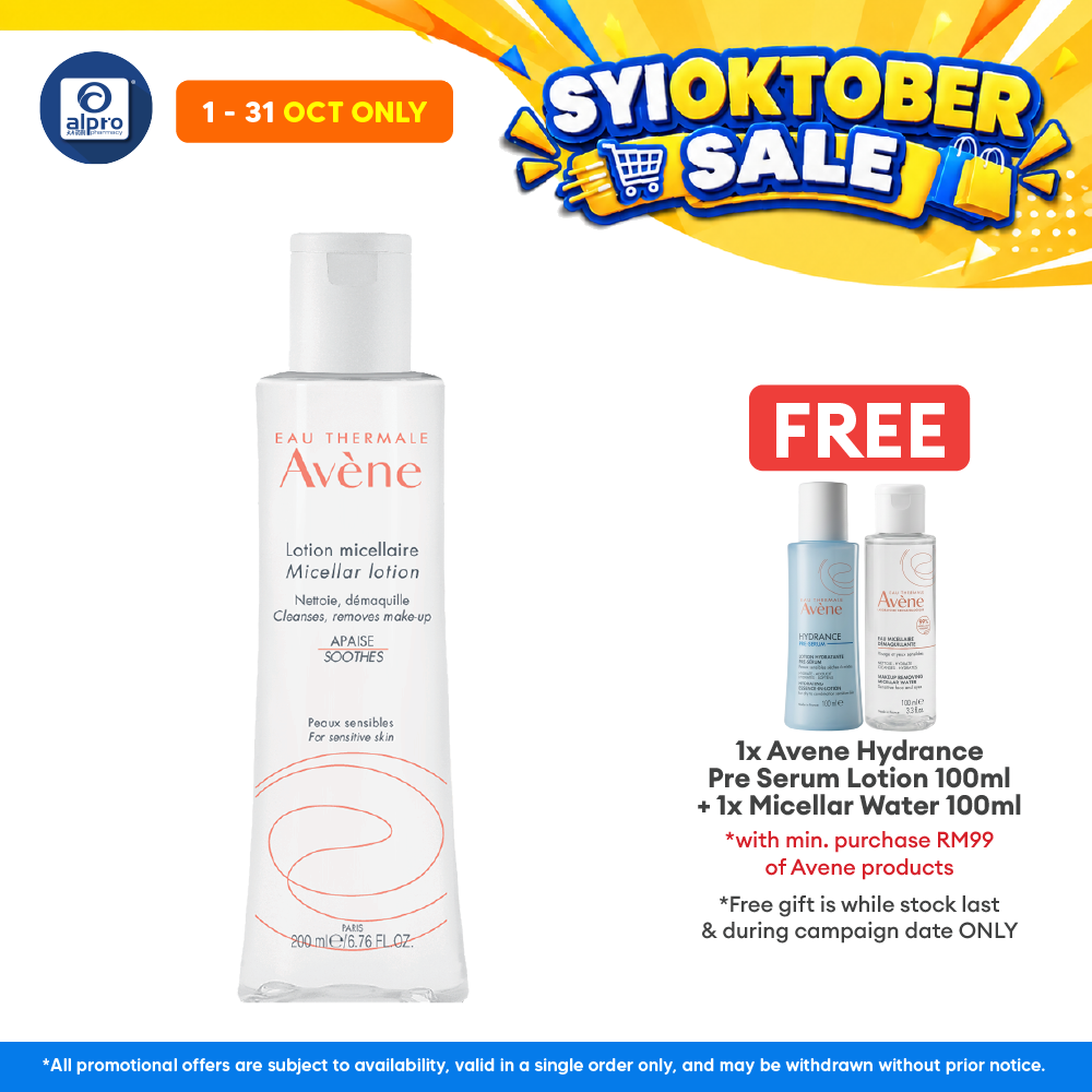 Avene Micellar Lotion Cleansing And Make-up Remover 200ml | Remove Make Up & reduce Blackheads