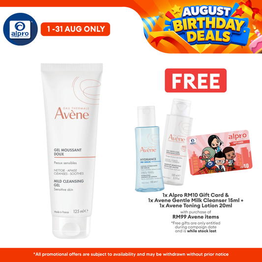 Avene Soapless Foaming Gel 125ml | Remove Make Up & Impurities Avene