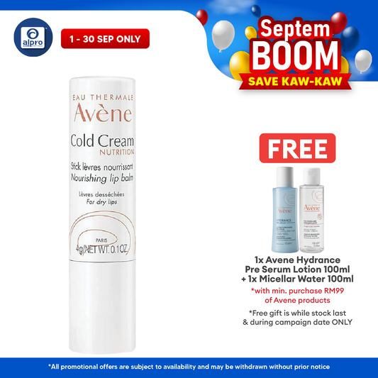Avene Cold Cream Nourishing Lip Balm 4.5gm | Hydrates the Lips Avene
