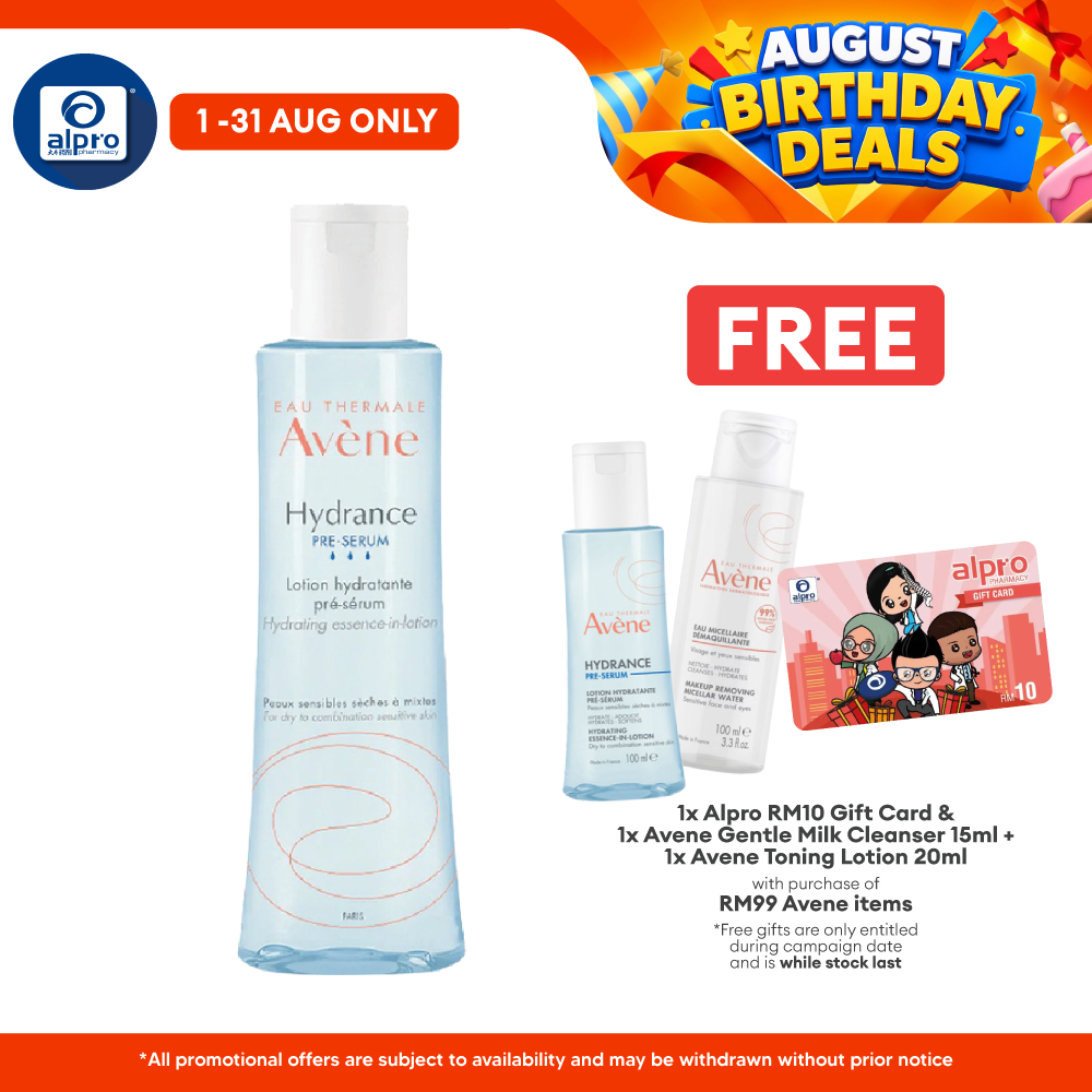 Avene Hydrance Pre-Serum Essence-In-Lotion 200ml | Protect the Skin Against Environmental Aggressions Avene