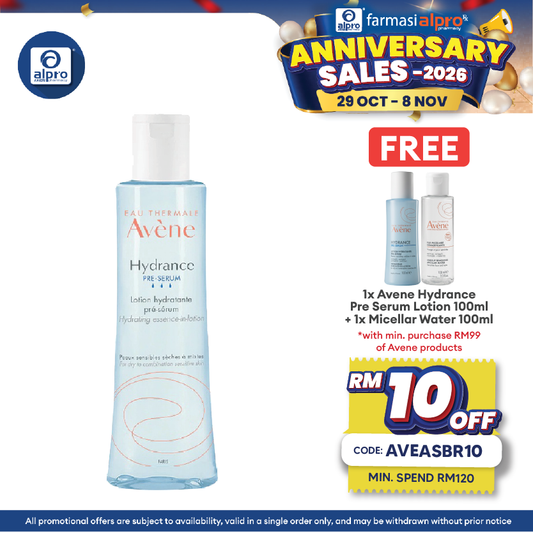 Avene Hydrance Pre-Serum Essence-In-Lotion 200ml | Protect the Skin Against Environmental Aggressions