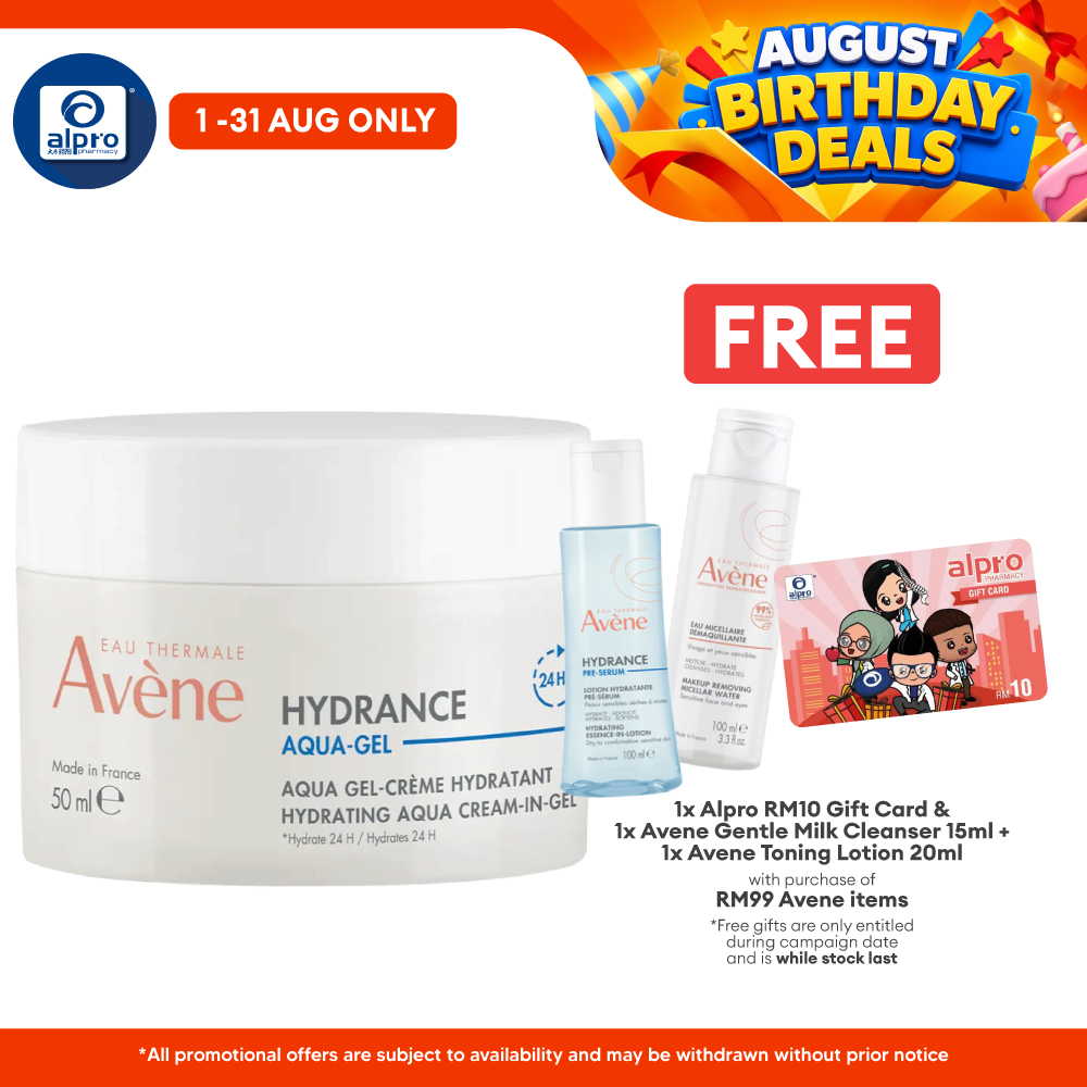 Avene Hydrance Aqua Cream-in-Gel 50ml |  Soothes and Hydrates Avene