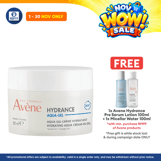 Avene Hydrance Aqua Cream-in-Gel 50ml |  Soothes and Hydrates