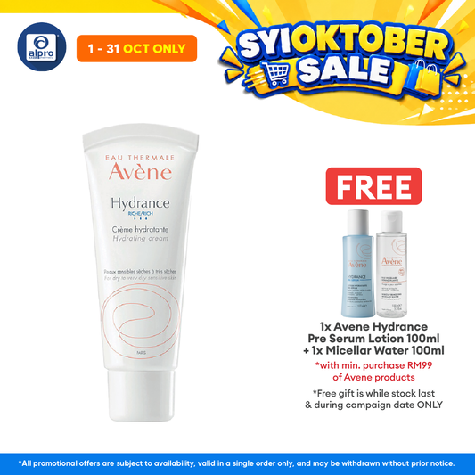 Avene Hydrance Rich Hydrating Cream 40ml | Hydrates and Nourishing