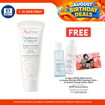 Avene Hydrance Light Uv Spf30 Hydrating Emulsion(For Normal Combination Skin) 40ml Avene