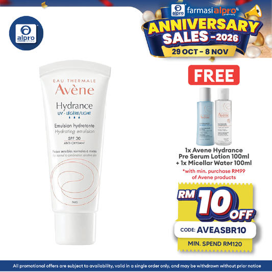 Avene Hydrance Light Uv Spf30 Hydrating Emulsion(For Normal Combination Skin) 40ml