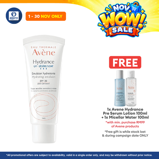 Avene Hydrance Light Uv Spf30 Hydrating Emulsion(For Normal Combination Skin) 40ml