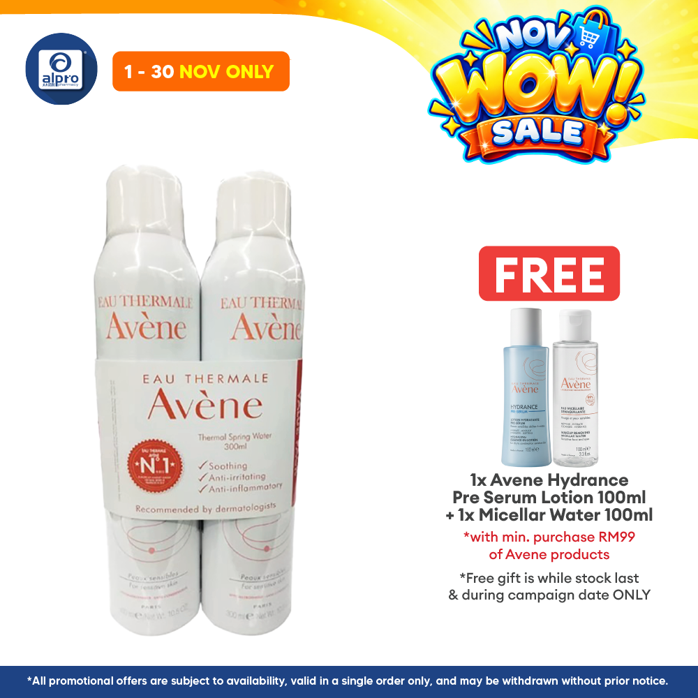 Avene Thermal Spring Water 300ml Duo Pack | Excellent Source Of Hydration