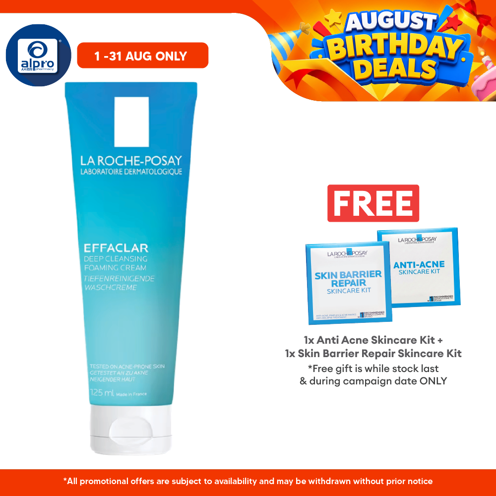 La Roche Posay Effaclar Foaming Crème 125ml | Deep Cleansing Foam La Roche Posay