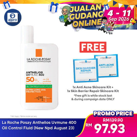 La Roche Posay Anthelios Uvmune 400 Oil Control Fluid (New Npd August 23) La Roche Posay