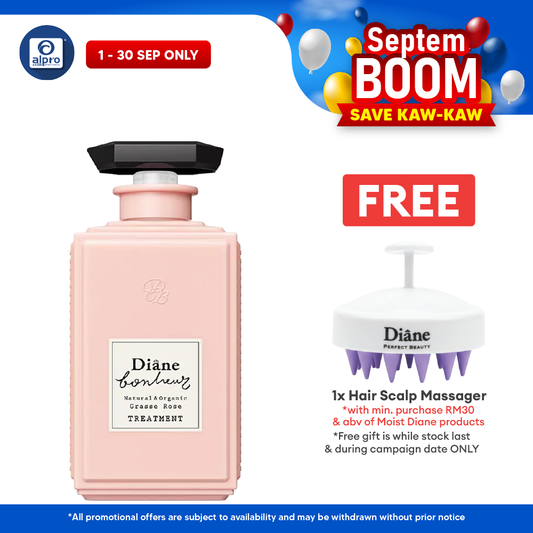 Moist Diane Bonheur (Grasse Rose Treatment/Blue Jasmine Treatment) 500ml |  Soft & Glossy Hair Becomes Reality Moist Diane