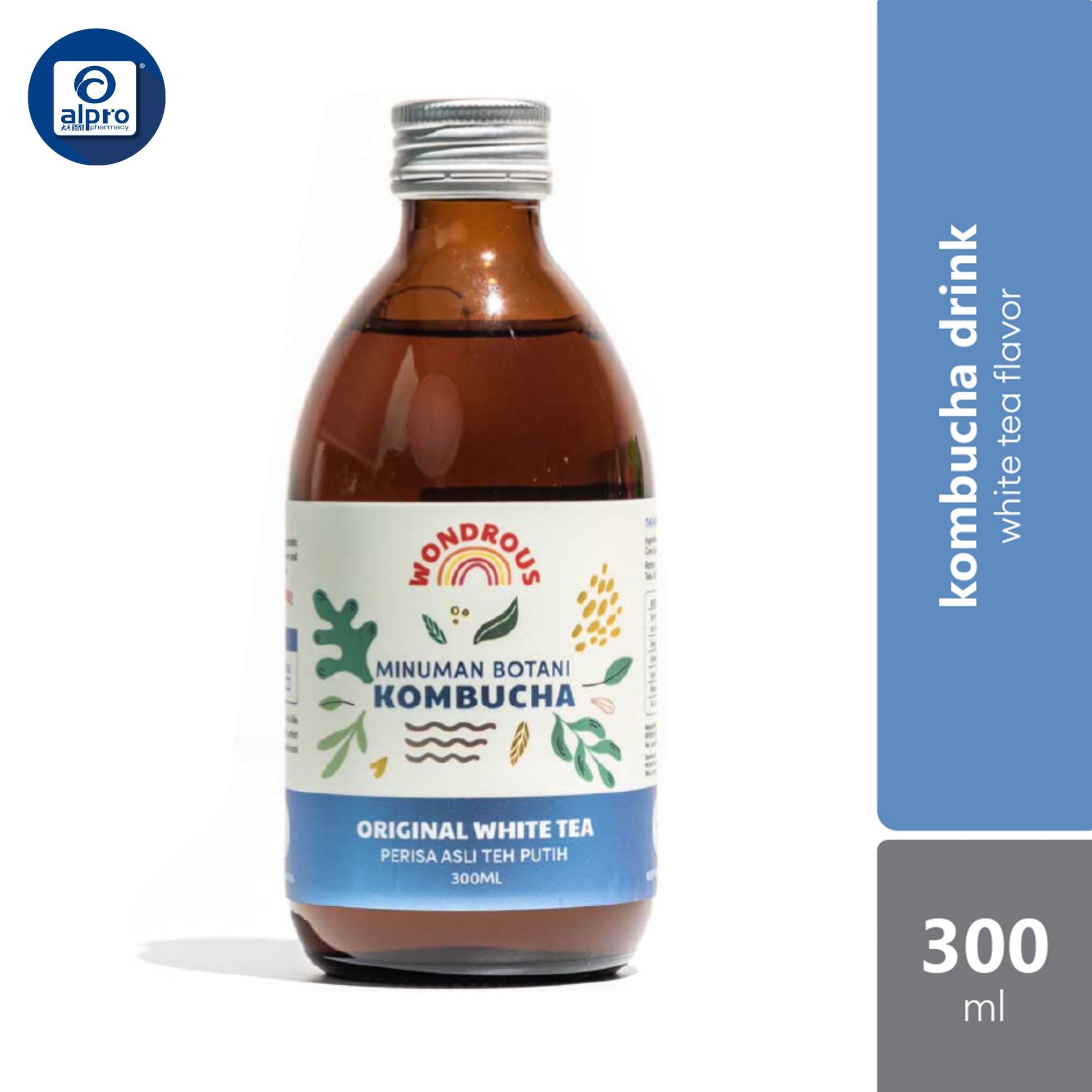 Wondrous The Original White Tea Kombucha 300ml Wondrous