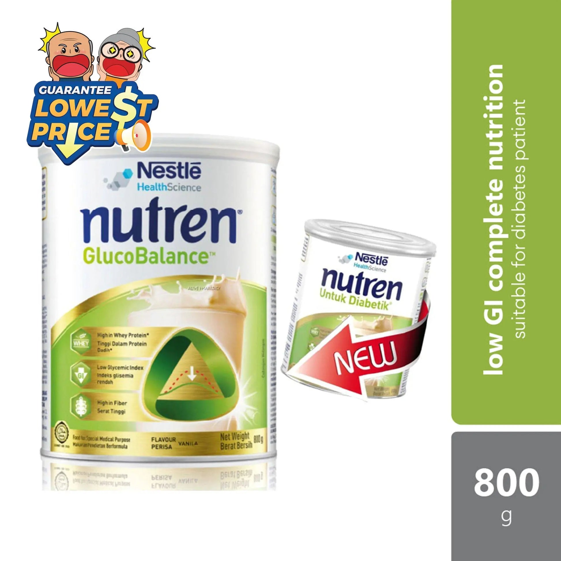Nestle Nutren Glucobalance (Previously Known As Nutren Diabetik) 800g Nestle Nutren