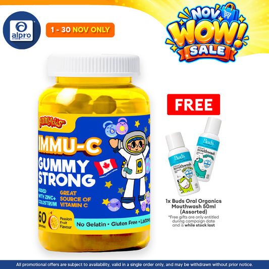 Gummykids Immu-C Gummy Strong 60s | Kid's Well Being