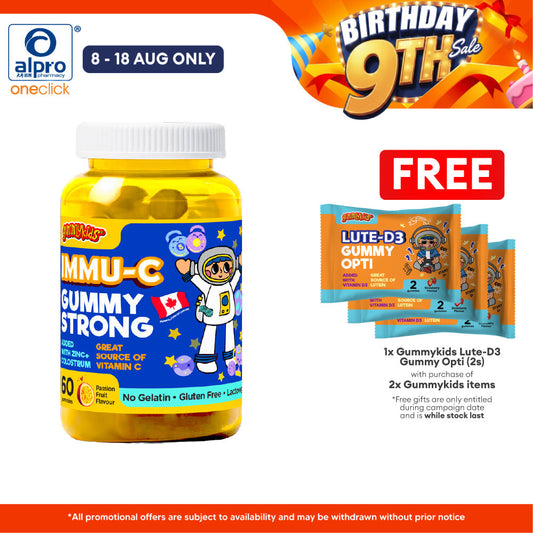 Gummykids Immu-C Gummy Strong 60s | Kid's Well Being Gummykids