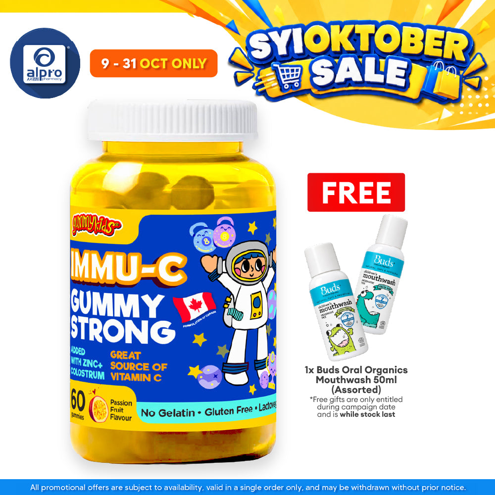Gummykids Immu-C Gummy Strong 60s | Kid's Well Being