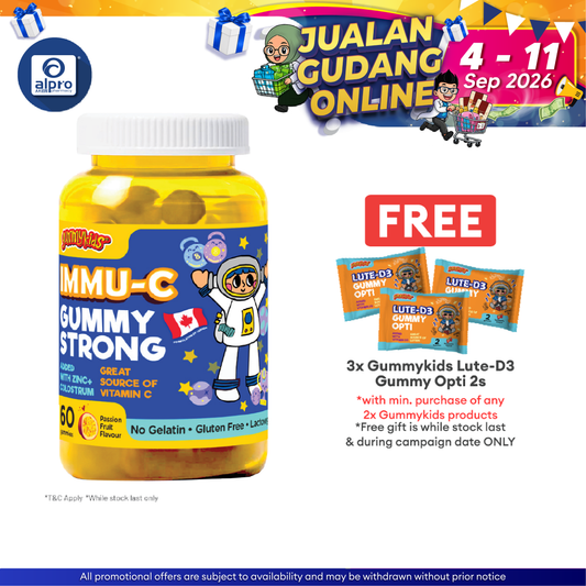 Gummykids Immu-C Gummy Strong 60s | Kid's Well Being Gummykids