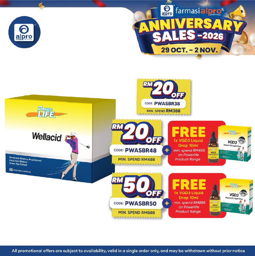 Powerlife Wellacid 10s x 6 | Metabolic & Joint Health