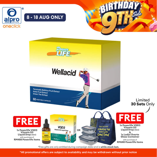 Powerlife Wellacid 10s x 6 | Metabolic & Joint Health Powerlife