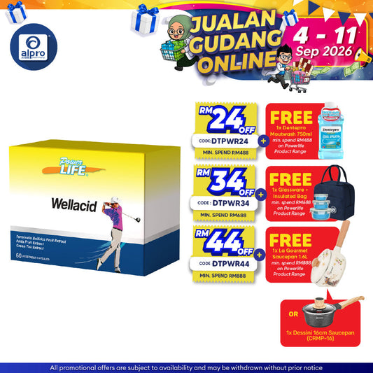 Powerlife Wellacid 10s x 6 | Metabolic & Joint Health Powerlife