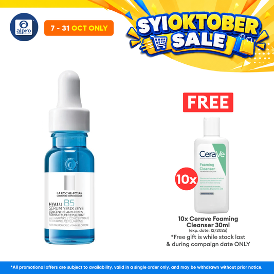 La Roche Posay Hyalu B5 Eye Serum 15ml | Plumps & Repairs Skin Barrier