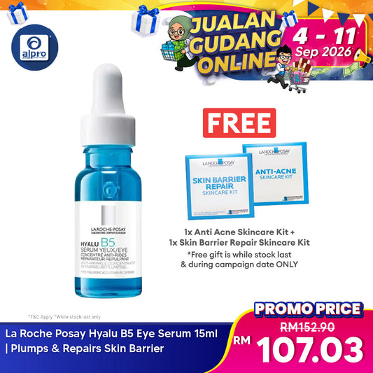 La Roche Posay Hyalu B5 Eye Serum 15ml | Plumps & Repairs Skin Barrier La Roche Posay