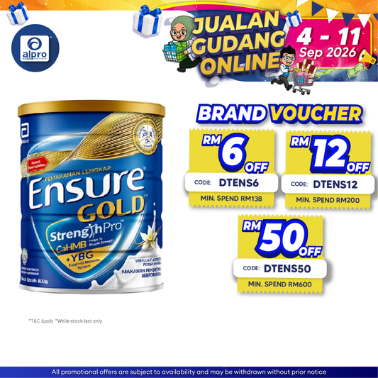 Abbott Ensure Gold Vanilla YBG (Yeast Beta Glucan) 800g | Complete And Balanced Nutrition Ensure