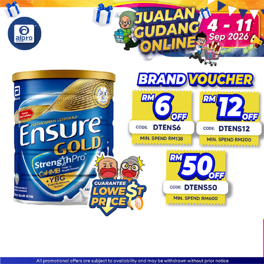 Abbott Ensure Gold Vanilla YBG (Yeast Beta Glucan) 800g | Complete And Balanced Nutrition Ensure