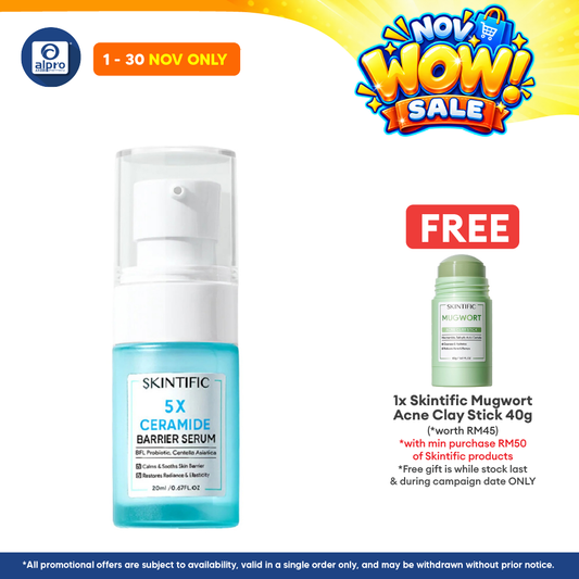 Skintific 5x Ceramide Scientific Power Repairing Essence Serum 20ml | With BFL Probiotics