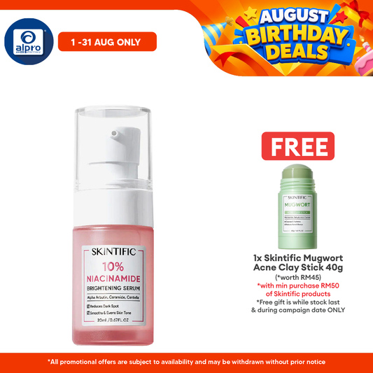 Skintific 10% Royal DSM Niacinamide 7 Days Brightening Booster Serum 20ml | Whitening Glowing Skin Skintific