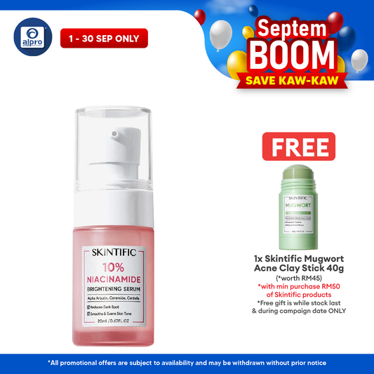 Skintific 10% Royal DSM Niacinamide 7 Days Brightening Booster Serum 20ml | Whitening Glowing Skin Skintific