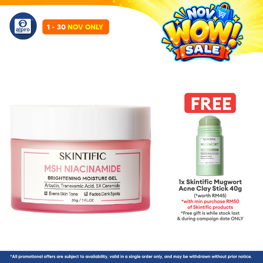 Skintific Novel MSH Niacinamide Brightening Moisture Gel 30g | Fades Dark Spot