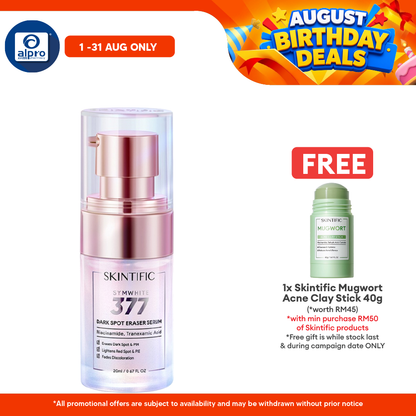 Skintific Symwhite 377 Dark Spot Serum 20ml | Niacinamide Brightening, Moisturizing & Reduce Redness Skintific