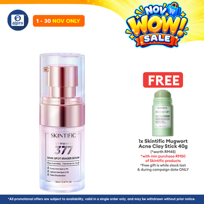 Skintific Symwhite 377 Dark Spot Serum 20ml | Niacinamide Brightening, Moisturizing & Reduce Redness