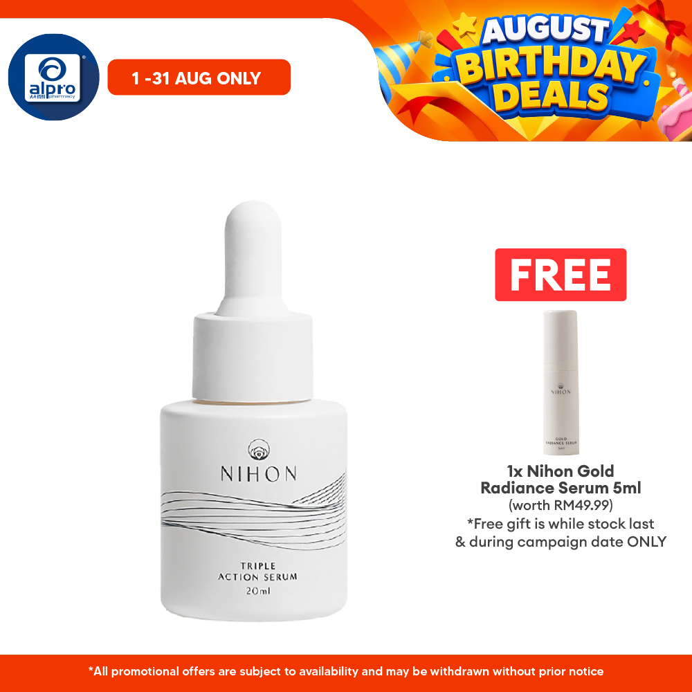 Nihon Triple Action Serum 20ml | Reduce Acne and Fade Acne Scar Nihon