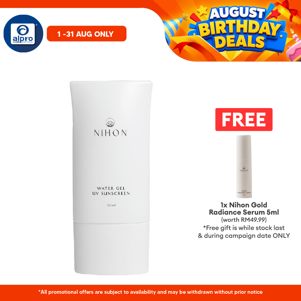 Nihon Water Gel Uv Sunscreen 50ml | For All Skin-Type Nihon
