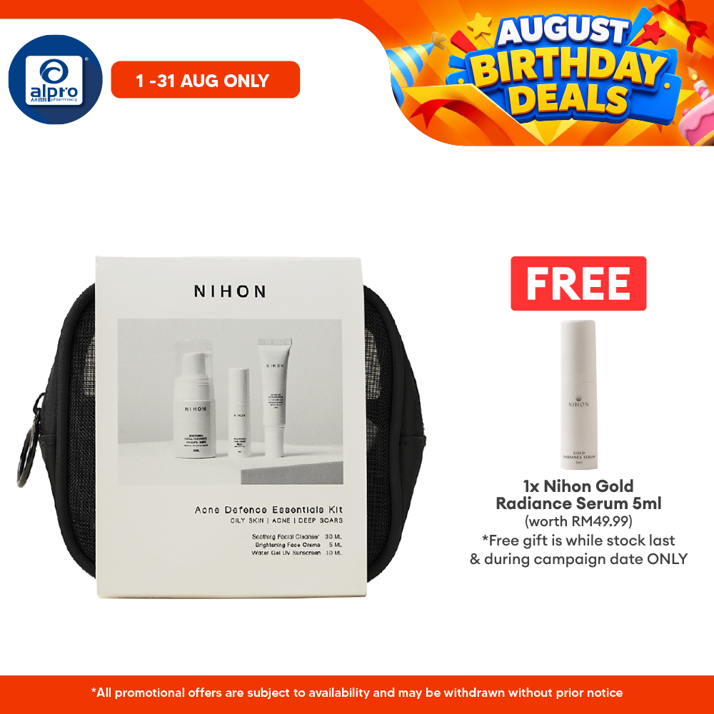 Nihon Acne Defence Essentials Kit Set Of 3 | For Acne Prone Skin Nihon